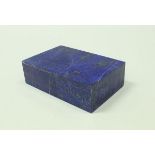 An Afghani lapis lazuli lidded box, 1.5 cm x 4.