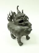 A 19th Century Chinese bronze censer in the form of a Kylin,