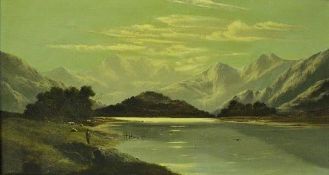 CHARLES LESLIE (1835-1890) "Early morning loch",