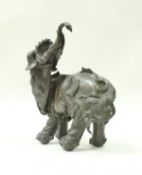 A late 19th/early 20th Century Chinese censer in the form of an elephant,