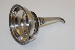 A George III silver wine funnel (by Charles Fox London 1796) approx 2.