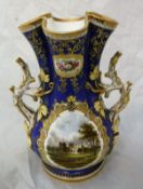 A 19th Century Coalport type baluster shaped vase,