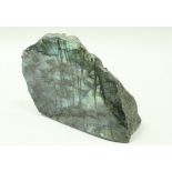 A cut and polished section of Madagascan Labradorite CONDITION REPORTS Height is