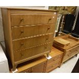 A collection of furniture comprising Lebub Furniture, chest of four drawers,