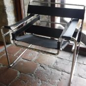 A pair of modern Wassily chairs (model B3),