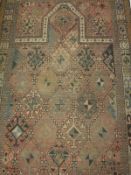 A Caucasian prayer rug,