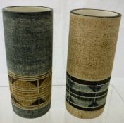 Two Troika vases, one by Linda Hazell (early 1970's),