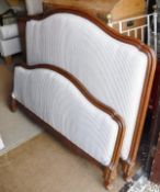 Circa 1900 mahogany bedstead in the Continental manner CONDITION REPORTS Has side