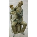 A Lladro figurine of "Grandfather and child", model No.