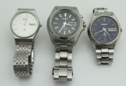 Three gentlemen's Seiko watches (3)