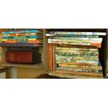 Two boxes of books and annuals to include "The Beano", "The Dandy" and "Rupert the Bear",