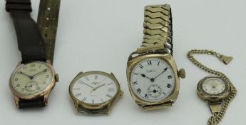 A gentleman's Longines quartz wristwatch, together with a Waltham gentleman's wristwatch,
