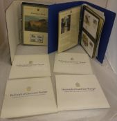 Six boxes of assorted stamps to include first day covers, WWF covers,