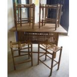 A bamboo cage table,