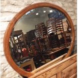 A mahogany framed oval wall mirror with bevelled glass CONDITION REPORTS Various