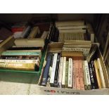 Seven boxes of books, mainly hard backs to include titles on Antique Furniture and Art etc,