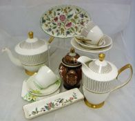 A Royal Albert "Capri" pattern part tea service,