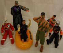 A collection of Action Men from the 1980's,