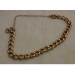 A 9 carat gold chain bracelet, 14.