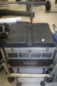 A large quantity of fishing tackle to include a fisherman's tackle seat box and platform with