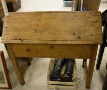A vintage pine free-standing saddle rack