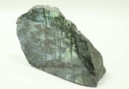A cut and polished section of Madagascan Labradorite CONDITION REPORTS Height is
