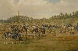 AFTER JOHN KING "Summer Camp - Household Cavalry Regiment Stoney Castle 1982",
