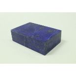 An Afghani lapis lazuli lidded box CONDITION REPORTS Can see glue but this is