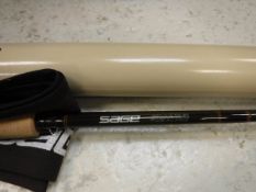 A Sage "Graphite III" 9ft #5 two piece trout fly rod,