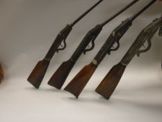 A collection of four 1930's Gem air rifles by Friedrich Langhan