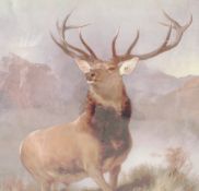 AFTER SIR EDWIN LANDSEER "The Death of a Stag in Glen Tilt", a coloured engraving by George Sobel,