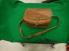 A leather cartridge bag