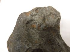 A nickel iron meteorite from Campo di Cielo, Argentina, fell to earth approx 4,000-5,