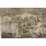 AFTER JOHANN ZOFFANY (1733-1810) "Colonel Mordaunt's Cock Match",