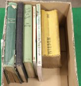 A box of books to include WISDEN "Cricketer's Almanac 1947",