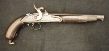 A 19th Century composite percussion pistol