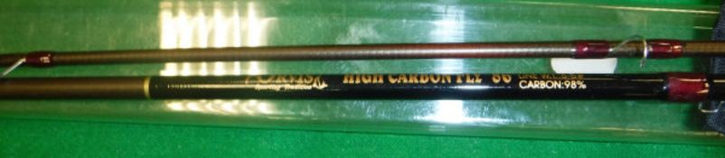 An Orvis "High Carbon Fly" 8ft 6" two piece trout fly rod