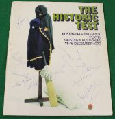 One volume "The Historic Test Australia v England Perth Western Australia 11-16 December 1970",