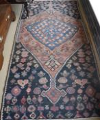 A Senneh medallion Kelim rug,