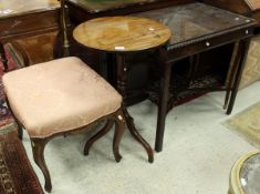 A 19th Century mahogany side table in the Chippendale manner,