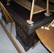 A mahogany partners desk