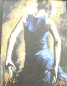 After FABIO PEREZ "Flamenco 2", colour print, limited edition numbered 20 out of 195,