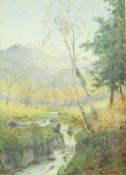 ALBERT KINSLEY (1850-1954) "A View in Perthshire", watercolour,