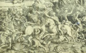 AFTER RAPHAEL (RAPHAELLO SANZIO) "Medieval battle scene", possibly The Battle of Milvian Bridge,