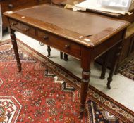 A Victorian mahogany writing table,