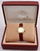 A ladies Rolex Oyster Perpetual 18 carat gold cased 1978 edition wristwatch,