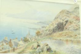 H B WIMBUSH "The Clyde Innellan from reservoir", watercolour on paper,