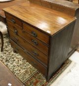 A 19th Century mahogany and inlaid chest of drawers,