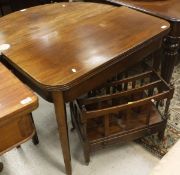 A circa 1920 George III style mahogany tea table,
