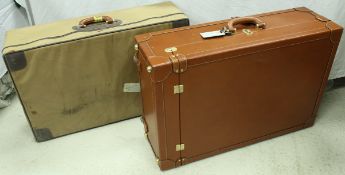 Two late 20th Century leather suitcases by Henrys of London CONDITION REPORTS